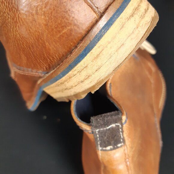 Jones Bootmaker SZ 42 Tan Men's Chukka Boots Burnished Leather - Picture 9 of 15